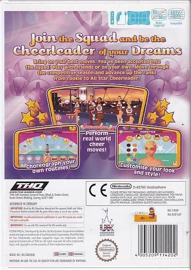 All Star Cheerleader - Nintendo Wii spil (B Grade) (Used) (Eng)